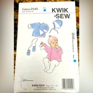 New Kwik Sew Baby Jacket,Hat & Mittens Pattern